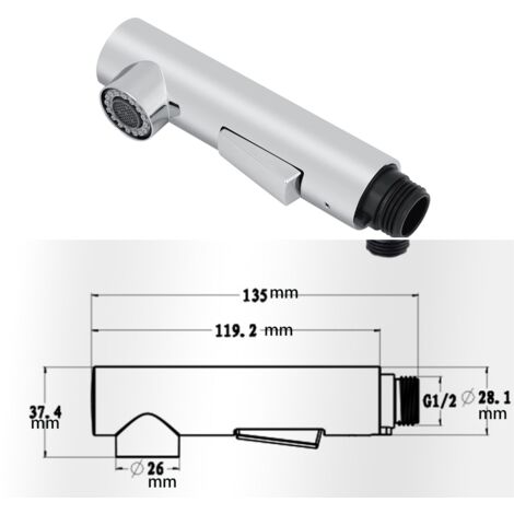 REMPLACEZ VOTRE ANCIENNE pomme de douche par cette tête de pulvérisation élé EUR 13,19 - FR
