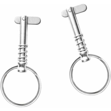 MiOYOOW 4 Pcs Goupilles à Dégagement Rapide Acier Inox 316 - Diamètre 6,3mm Pour Bateau Bimini