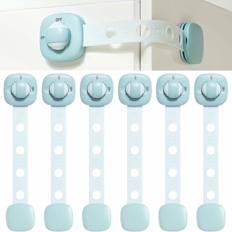 W-B Blue Dream Serrure de tiroir à main multifonctionnelle pour bébé  anti-pincement Serrure de sécurité pour enfants 16.5cm/11cm