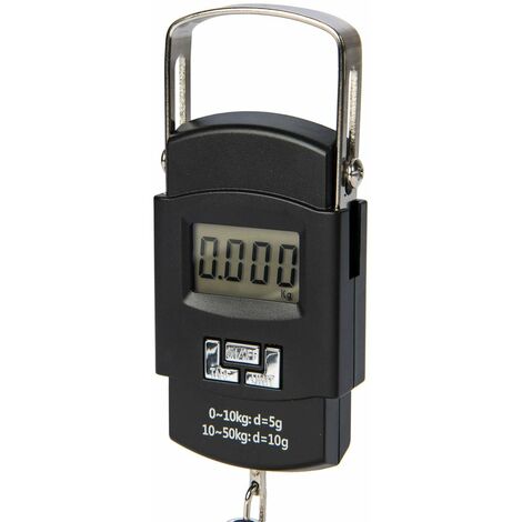 Pèse Bagage Électronique 50kg Avec Écran LCD - Balance Pêche Portable Avec Ruban Mesure 110lb Focenat