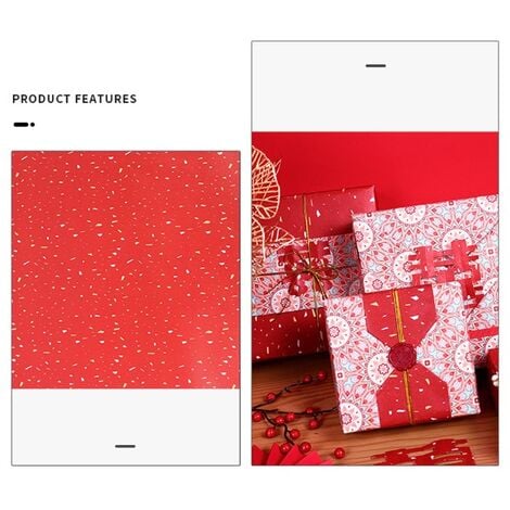 Boîte cadeau en papier du Nouvel An chinois 6pcs boîte cadeau du Nouvel An  chinois emballage