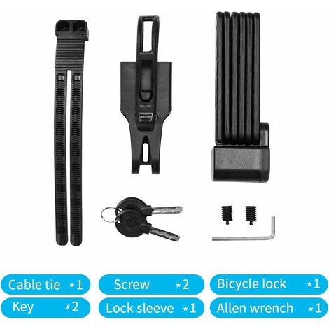 M-LOCK Antivol Pliable 120cm - Serrure Combinaison Haute Sécurité Pour Vélo Et Vélo Électrique