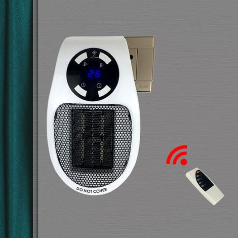 Chauffage Soufflant Électrique salle de bain Economique PTC Radiateur  Céramique Sans pales de Ventilateur Adapté aux