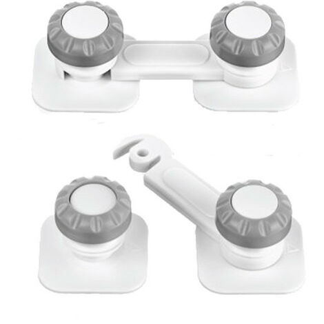 Pack Sécurité Enfant - 10 Verrous Placard + 12 Protections Coins - Adhésif 3M