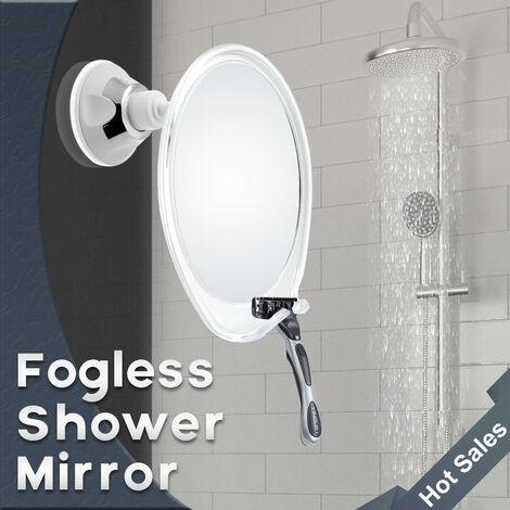 Miroir Douche Rasage Miroir De Douche Anti-Buée Avec LED - 3 Lumières Réglables, Support Lame De Rasoir - Installation Facile Sans Perceuse Miroir Ventouse Douche Miroir Douche Rasage Miroir De Douche Anti-Buée Avec LED - 3 Lumières Réglables, Support Lame De Rasoir - Installation Facile Sans Perceuse Miroir Ventouse Douche