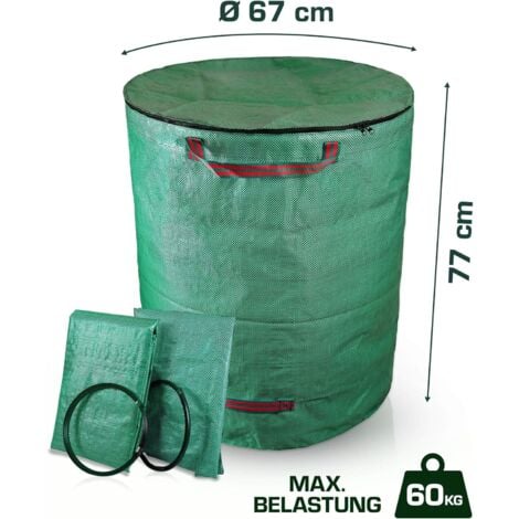 Sac à déchets végétaux auto-stable Standbag 272L vert - INTERMAS