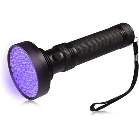 LE Lampe UV, 21 LEDs Ultra-Violet Lampe Torche, 395nm Lampe Ultraviolette  pour Traceurs Fluorescents Urine Chien Chat Tapis Vérifie l'argent, 3 Piles