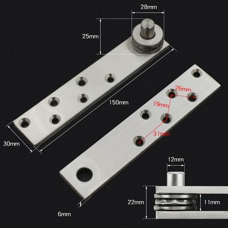 CHARNIÈRE PIVOTANTE DE Porte Rotative Premium En Acier Inoxydable