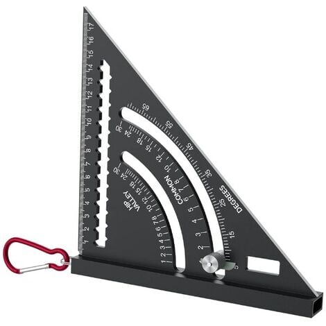 12 Pouces Equerre Menuisier Triangle Règle,Outil de Mesure Équerre  Menuisier Métal Aluminium pour Ingénieurs, [101]