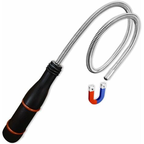 Outil de prélèvement magnétique télescopique, bâton magnétique 1-2LB,  récupérateur magnétique durable récupérant avec le clip de poche