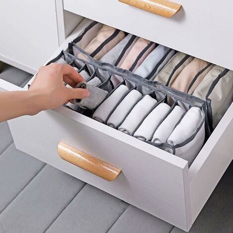 3 pièces Sous-vêtements compartiment organisateur chaussettes  sous-vêtements boîte de rangement tiroir rangement organisateur sac, Mode  en ligne