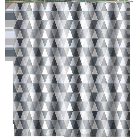 Rideau De Douche 3D Transparent 180x180cm - Imperméable, Anti-Moisissure, 100% EVA - SIAZIH