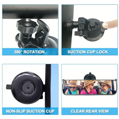 Rétroviseur Intérieur De Voiture - Compatible Citroën C1, Peugeot 107, Toyota Aygo, Renault Clio 1 - Référence OE 814842