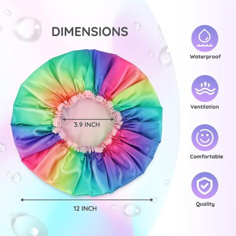 Bonnet De Douche Imperméable Réutilisable - Lot De 2 - Bodycare - 5 Couleurs Au Choix