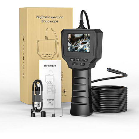 Endoscope Industriel - Caméra d'inspection Endoscope IPS 2,4 Pouces, 1440P  HD Caméra Endoscopique 2,0
