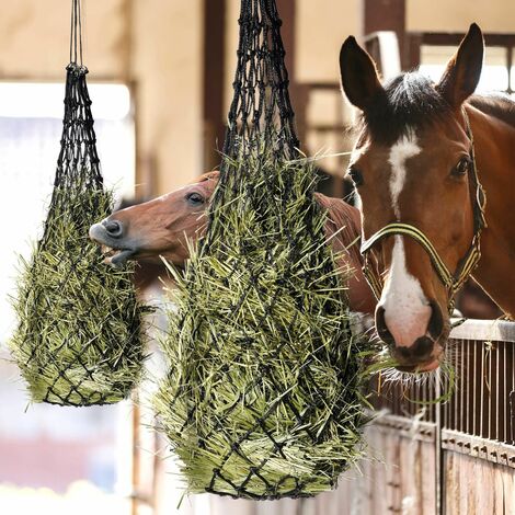 jojofuny Lot de 40 filets à foin à alimentation lente pour chevaux