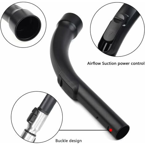 CSPARKV Poignée pour Miele Ø 35mm/47mm Manche d'excellente qualité pour tuyau d'aspirateur Convient pour les aspirateurs Miele 9442601 9442600 5269091 5269090 S8340（Produits compatibles）