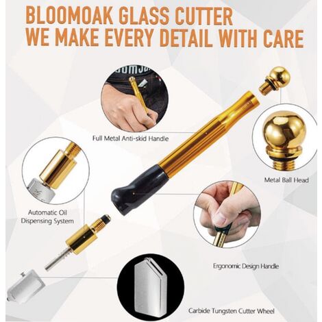 Coupe-verre En Carbure De Tungstène - Auto-lubrifiant - Poignée Crayon - Pour Verre, Carreaux, Mosaïque - 2-20mm