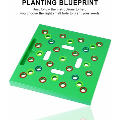 Kit Jardinage 6 Pièces – Semoir, Outils Mini, Pots à 5 Niveaux – Pour Semis Précis, Plastique ABS Léger !