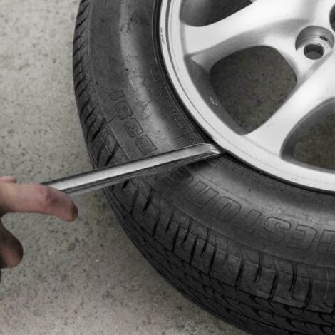 3 Pièces Démonte-Pneu,25cm Démonte-pneus en Acier Au Manganèse Outils De Réparation De Décapant De Pneu De Cuillère pour Le Changement De Pneu De Voiture De Vélo De Moto De Vélo (Argent)