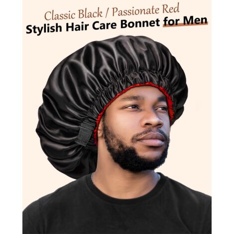 Satin Cheveux Bonnet Pour Dormir, Double Couche Soie Togo