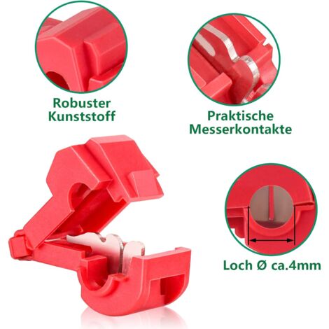 Connecteurs Câble Robot Tondeuse - Lot De 10 Bornes Raccordement - Compatible Gardena
