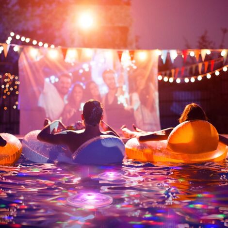 Lumière Flottante Jacuzzi - 7 Modes Couleurs - Étanche IP43 - Piles AAA - Pour Piscine, Bain, Étang - SEIWEI