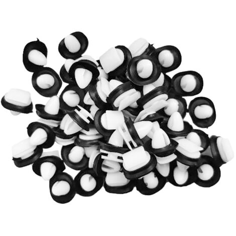 100 Clips Fixation Revêtement Portière Voiture VZU - Pour Fiat Ducato/Boxer/Jumper - Trous 9mm Avec Joint Caoutchouc