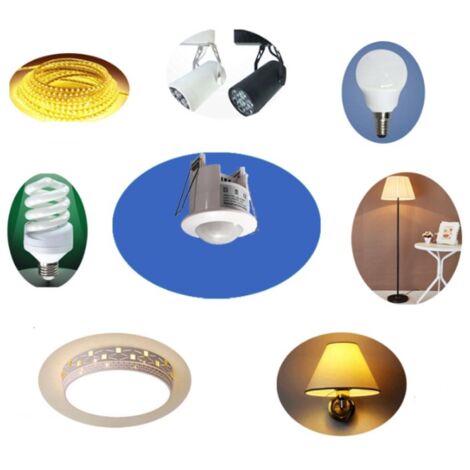 CSPARKV Détecteur de mouvements intérieure plafond, encastré 360 ° relais blanc IP20