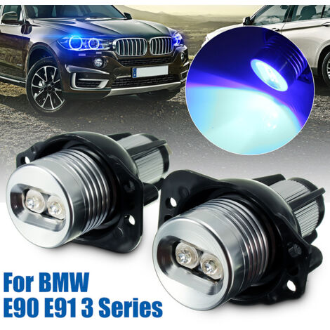 Ampoules LED Angel Eyes Pour BMW - 6000K, 2200LM, Phares Halo, Compatibles E87 E92 E88, 2 Pièces - 5