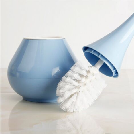 CSPARKV Bleu - Brosse WC, Porte Brosse WC acier inoxydable et brosse WC