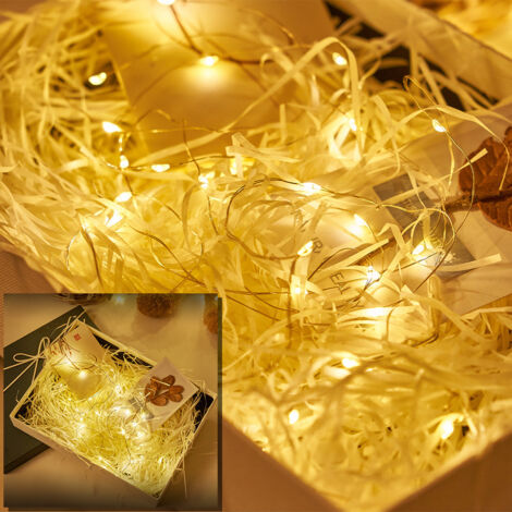 CPSARKV Guirlande Cuivre 3M - Guirlande Lumineuse 30 Leds - Guirlande Leds pour deco chambre, déco de Noël, ambiance poétique et romantique