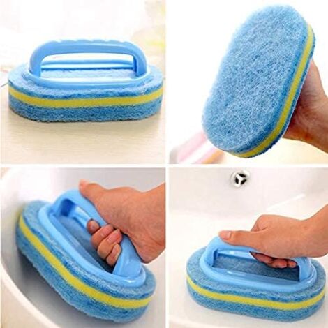 Brosse De Nettoyage Ergonomique - Poignée Antidérapante, Poils Rigides - Pour Salle De Bain, Cuisine, Carrelage