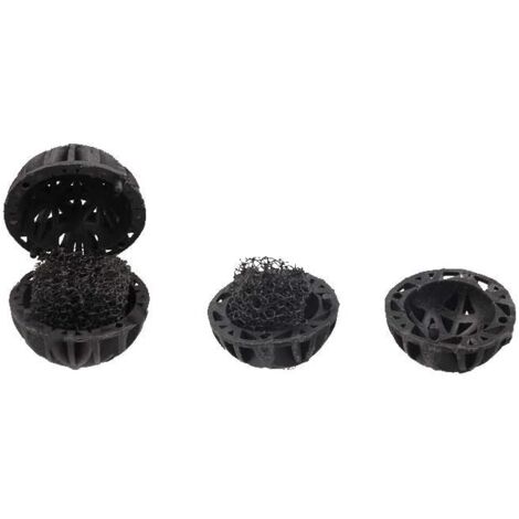 Filtre Biochimique En Coton Pour Aquarium - 50x50x3 Cm, Mousse Noire 35 PPI, Haute Performance Filtration Biologique