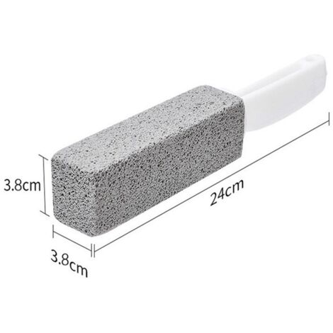 4PCS Brosse de Toilette en Pierre Ponce de Nettoyage Pierre de Nettoyage avec Poignée pour Nettoyage Salle de Bain Toilettes Piscine Plaque de Cuisson
