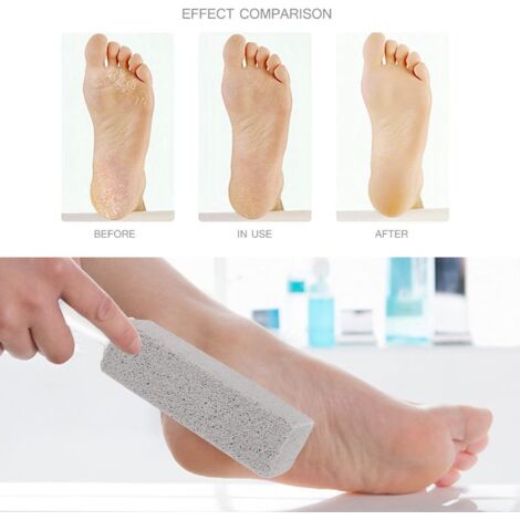 4PCS Brosse de Toilette en Pierre Ponce de Nettoyage Pierre de Nettoyage avec Poignée pour Nettoyage Salle de Bain Toilettes Piscine Plaque de Cuisson