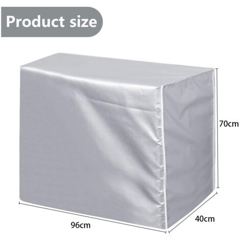 Housse De Protection Été/Hiver Pour Climatiseur Extérieur - Anti-Poussière, Anti-Pluie, Taille Universelle 2P
