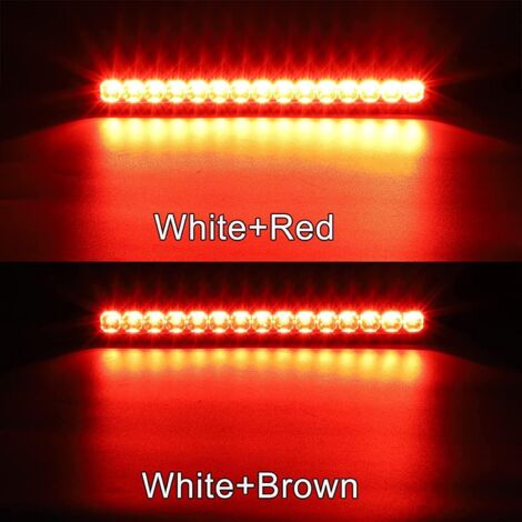 2 Barres LED 15 LEDs - Feux Jour & Clignotants Dynamiques - 12-24V - Voiture, SUV, Camion - UPXSXT