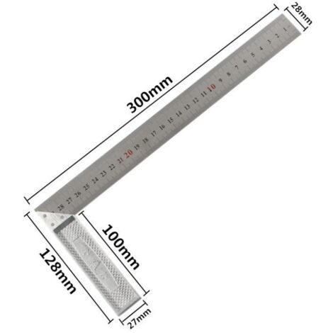 300 mm Équerre de Menuisier INOX