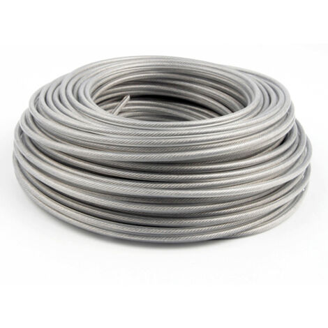 Fil De Coupe 2,4 Mm X 30 M Pour Débroussailleuse - Noyau Acier Et Revêtement Nylon - Coupe Herbes Et Ronces
