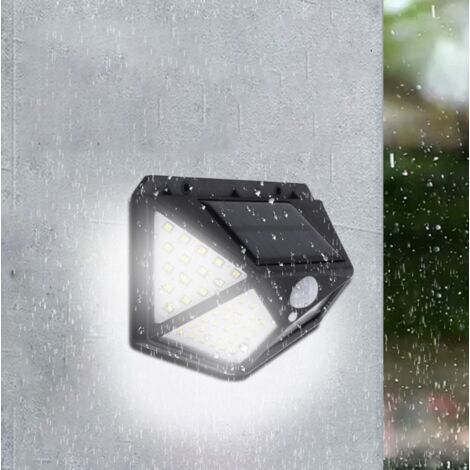 CSPARKV Lampe solaire 100LED IP65 étanche extérieur