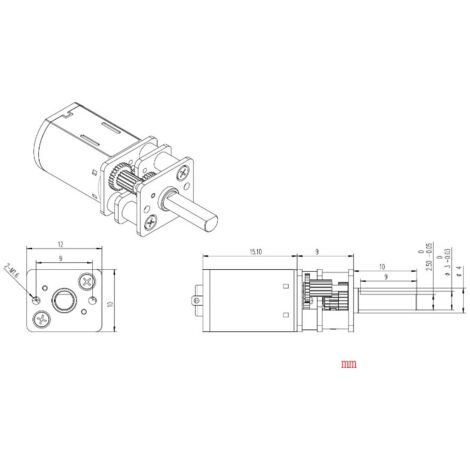 Moteur Réducteur DC 24V 300RPM Uxcell - Couple Élevé, Mini Boîte De Vitesses Métal