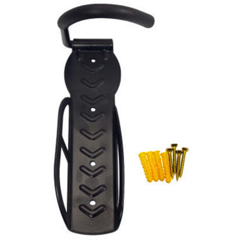 4 Supports Muraux Pour Vélos Schramm Noir - Rangement Garage Mur Porte-Vélos
