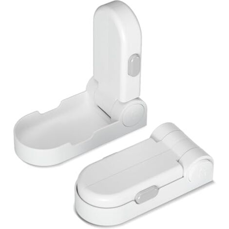 Serrure De Sécurité Enfant 2 Pièces - Pour Portes, Placards, Frigo - Installation Sans Outil, Réglable - Sécurité Bébé
