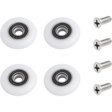 4 Roulettes Blanches En Nylon – Pour Meubles, Chariots, Tiroirs – Pivotantes, Installation Facile - 10