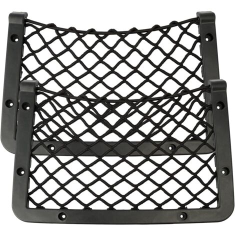 LaBlanc - 2 Pièces Filet Coffre Voiture 36x18CM,Filet Rangement Pour Voiture , Filet De Rangement De Coffre Sac Pocket Organizer De Voiture Pour Auto Camping Cars Bateaux Maison Avec Vis 87609338