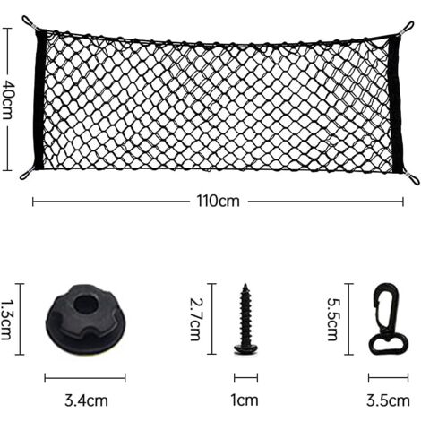 Sac-filet de coffre,Filet de rangement pour voiture, Style enveloppe Sac-filet de coffre,Filet de rangement pour voiture, Style enveloppe