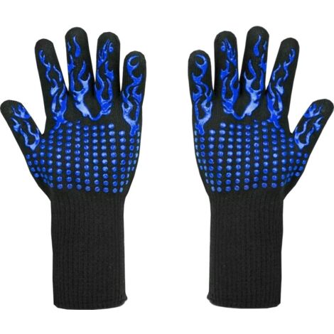 Gants Anti-Chaleur 800°C - Pour Barbecue, Cuisine, Soudage - Taille Universelle - 1 Paire