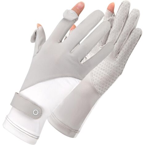 Gants Protection UV Femme - Anti-UV UPF50+ | Doigts Tactiles & Antidérapants - Conduite, Sport