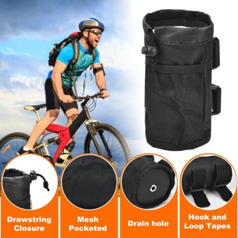 Porte-bouteille Vélo à Fixation Rapide – Réglable 360°, Sans Vis – Compatible VTT, Route, Poussette, Fauteuil Roulant (Noir) - 7